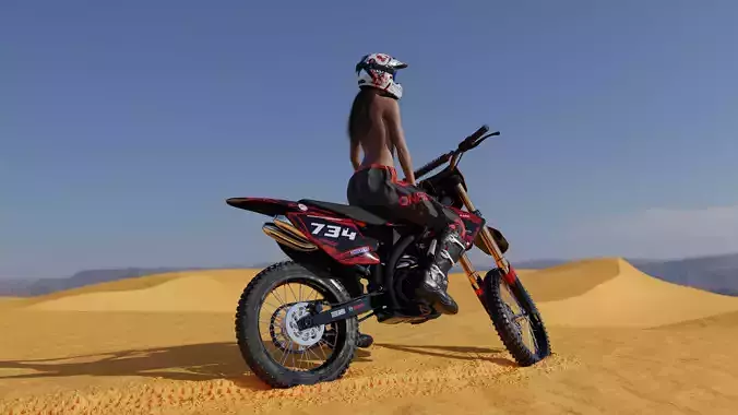 Honda CRF 450 Motocross 3D model