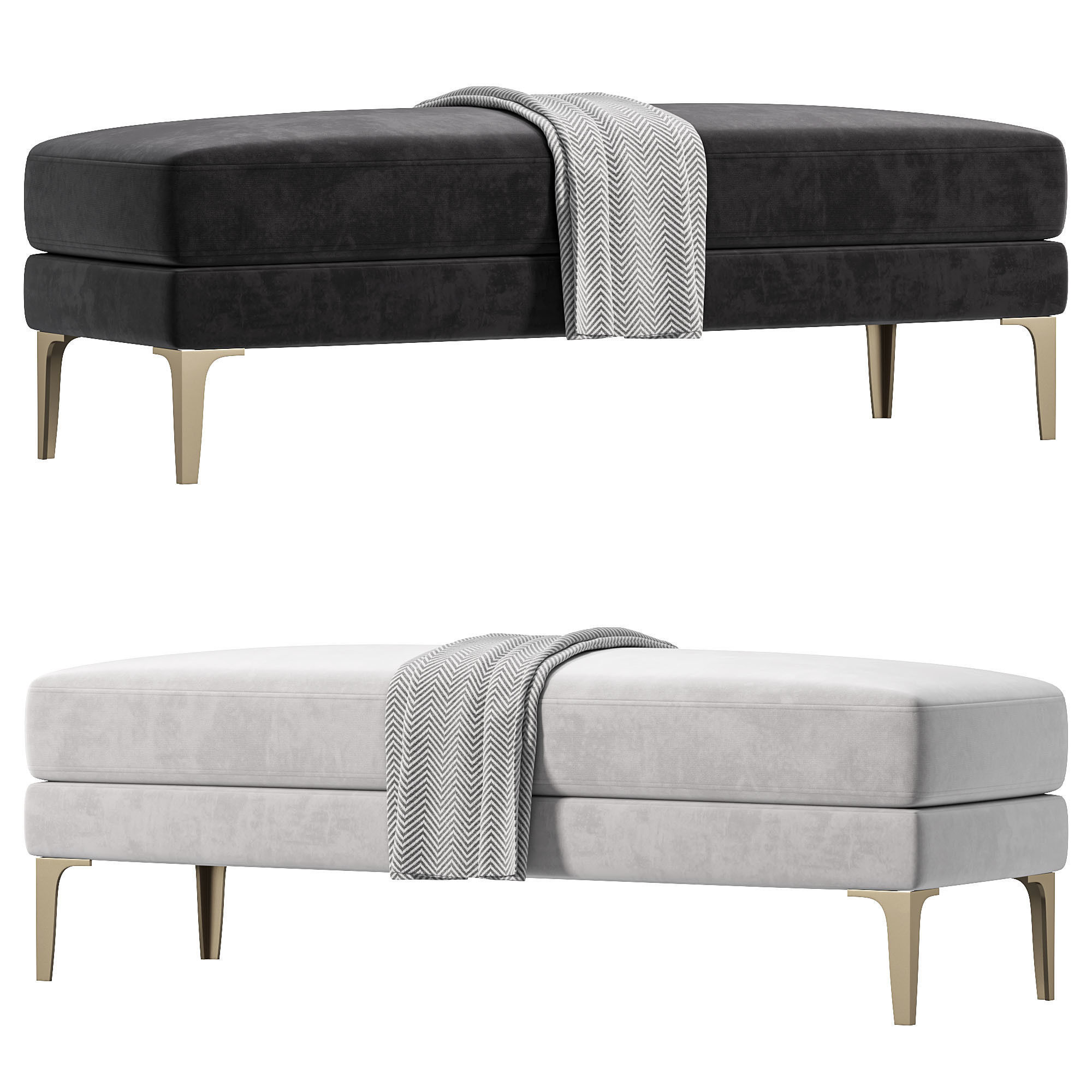 Tiffany Bench By Cazarina 3D model_1