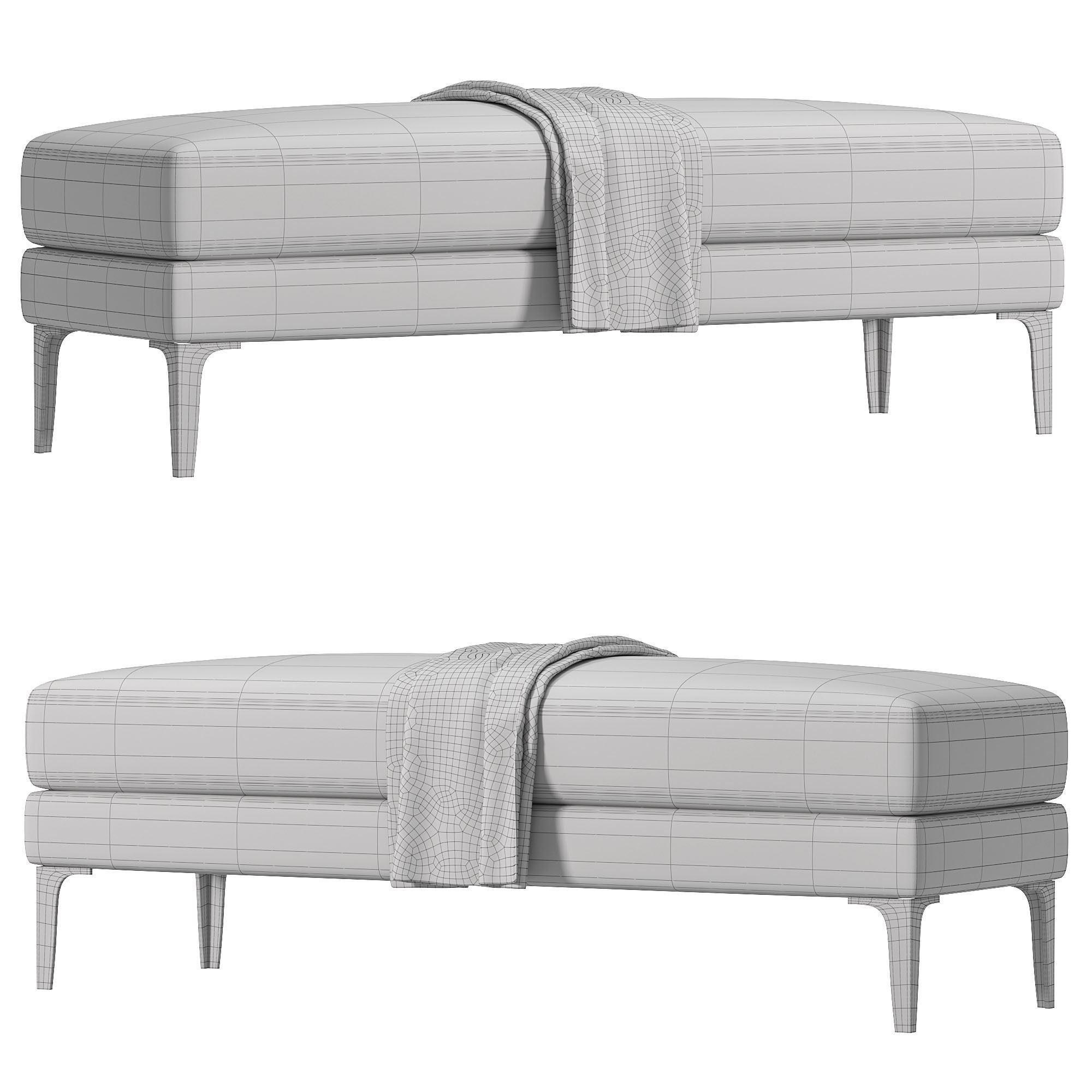 Tiffany Bench By Cazarina 3D model_2