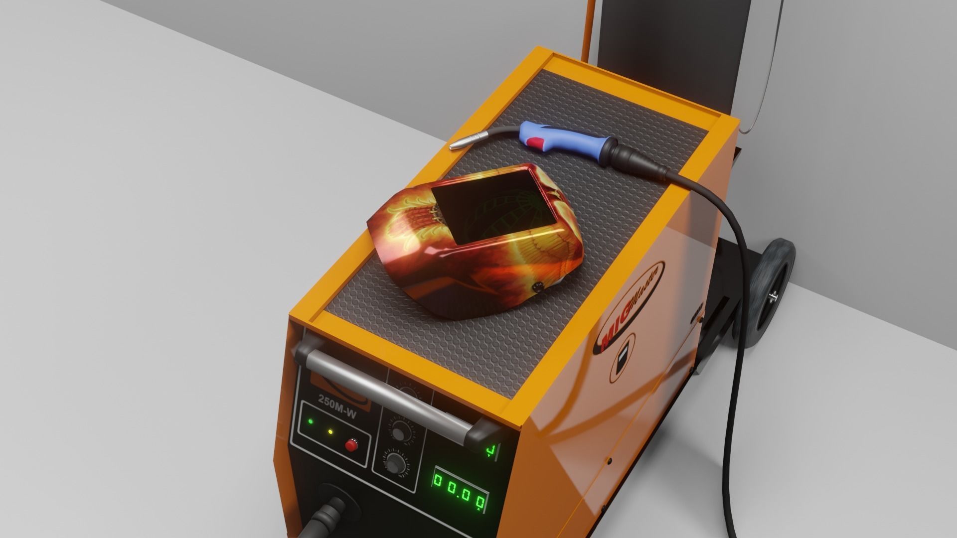 MIG Welding Machine Low-poly 3D model_4