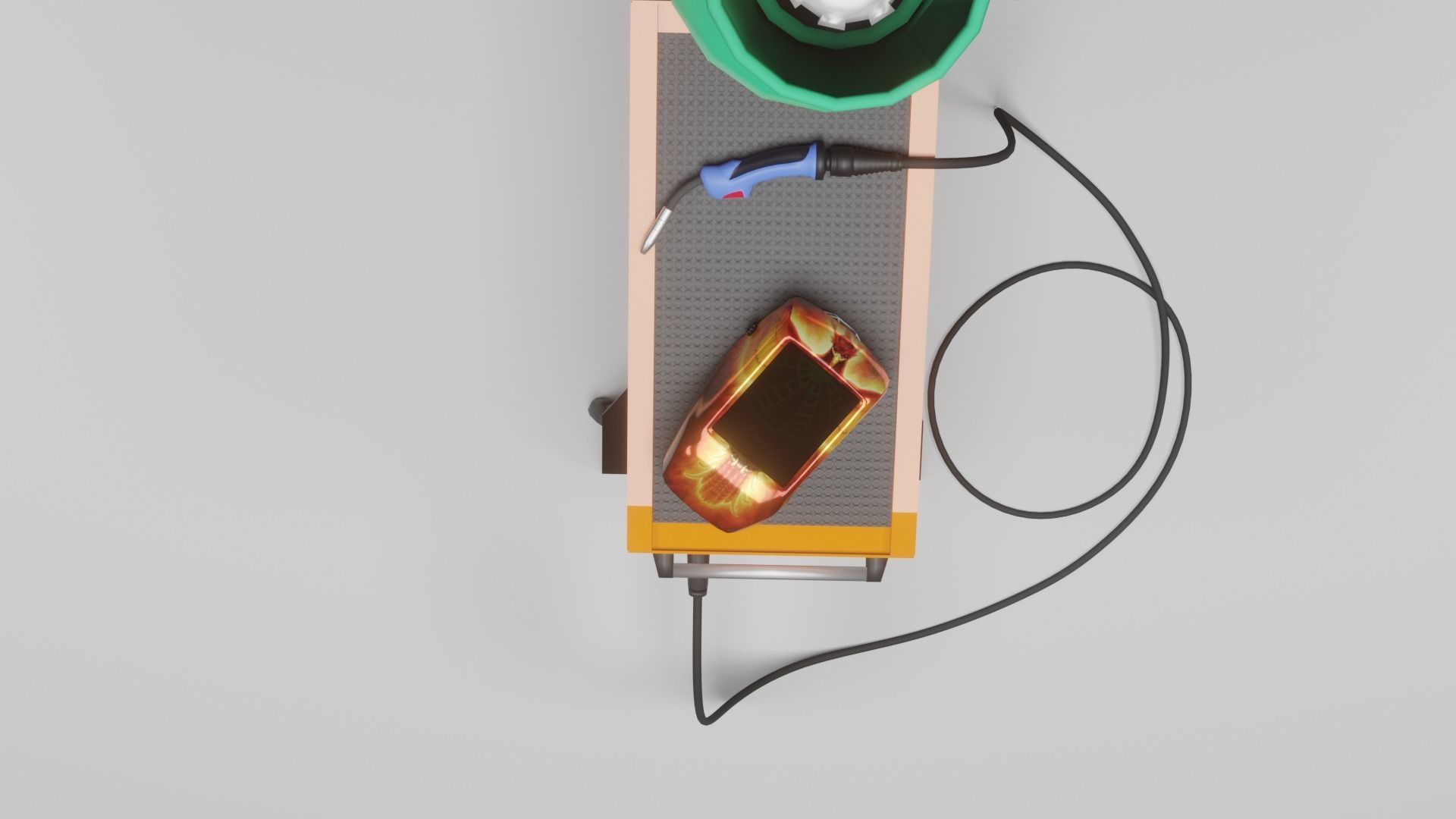 MIG Welding Machine Low-poly 3D model_5