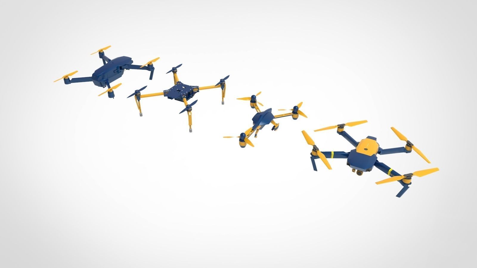 drone 4 type 1 3D model_4