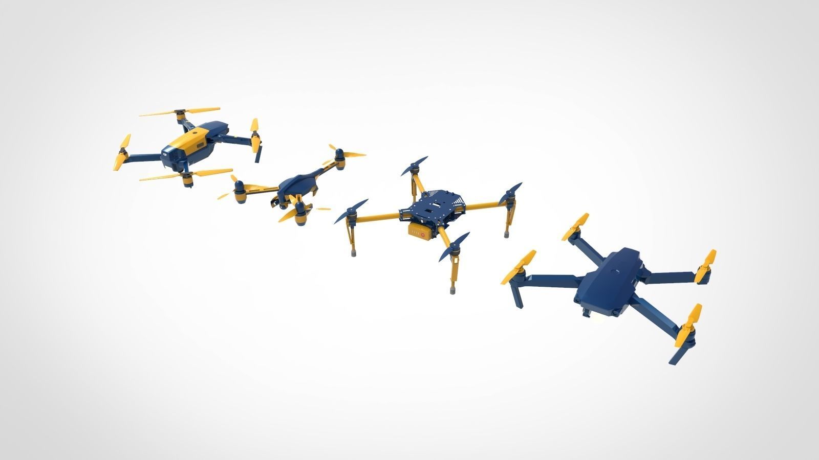 drone 4 type 1 3D model_2