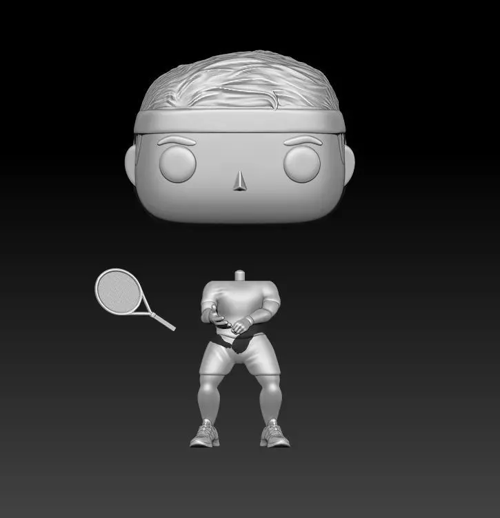 Tennis Funko 3D print model