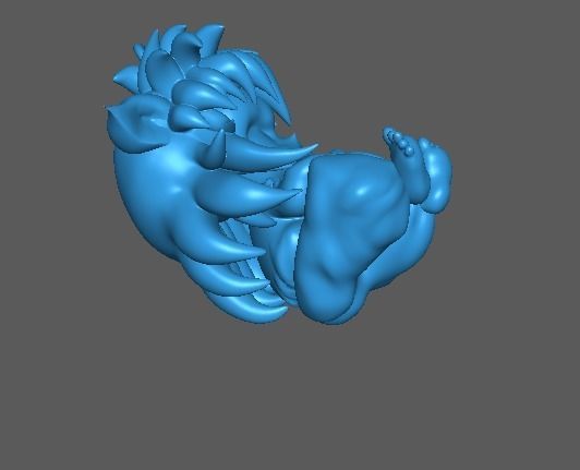 INUYASHA BABY CHIBI - KEYCHAIN - ANIME FANART  3D print model_12
