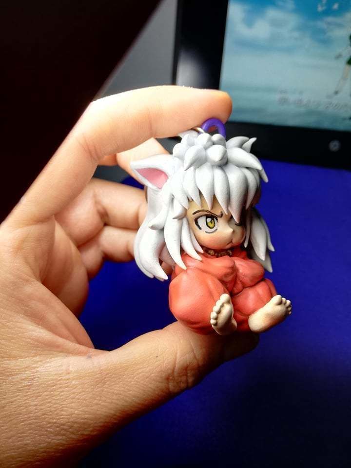 INUYASHA BABY CHIBI - KEYCHAIN - ANIME FANART  3D print model_7