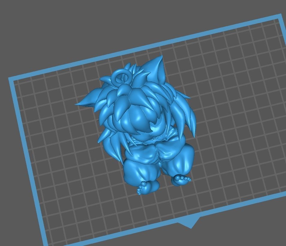 INUYASHA BABY CHIBI - KEYCHAIN - ANIME FANART  3D print model_13