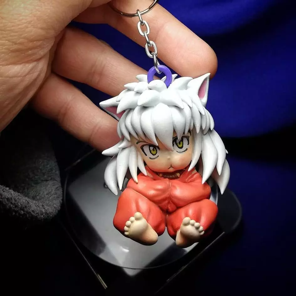INUYASHA BABY CHIBI - KEYCHAIN - ANIME FANART  3D print model_0