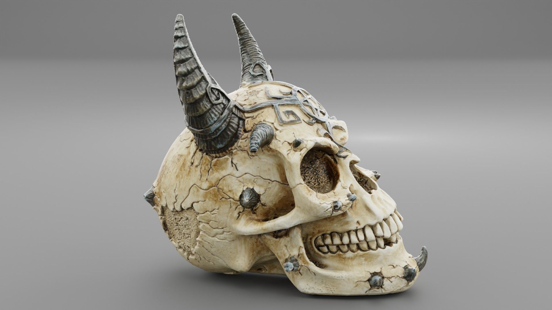 Skull of Satan high-poly  3D model_3