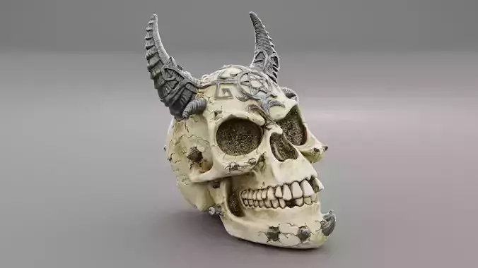 Skull of Satan high-poly 