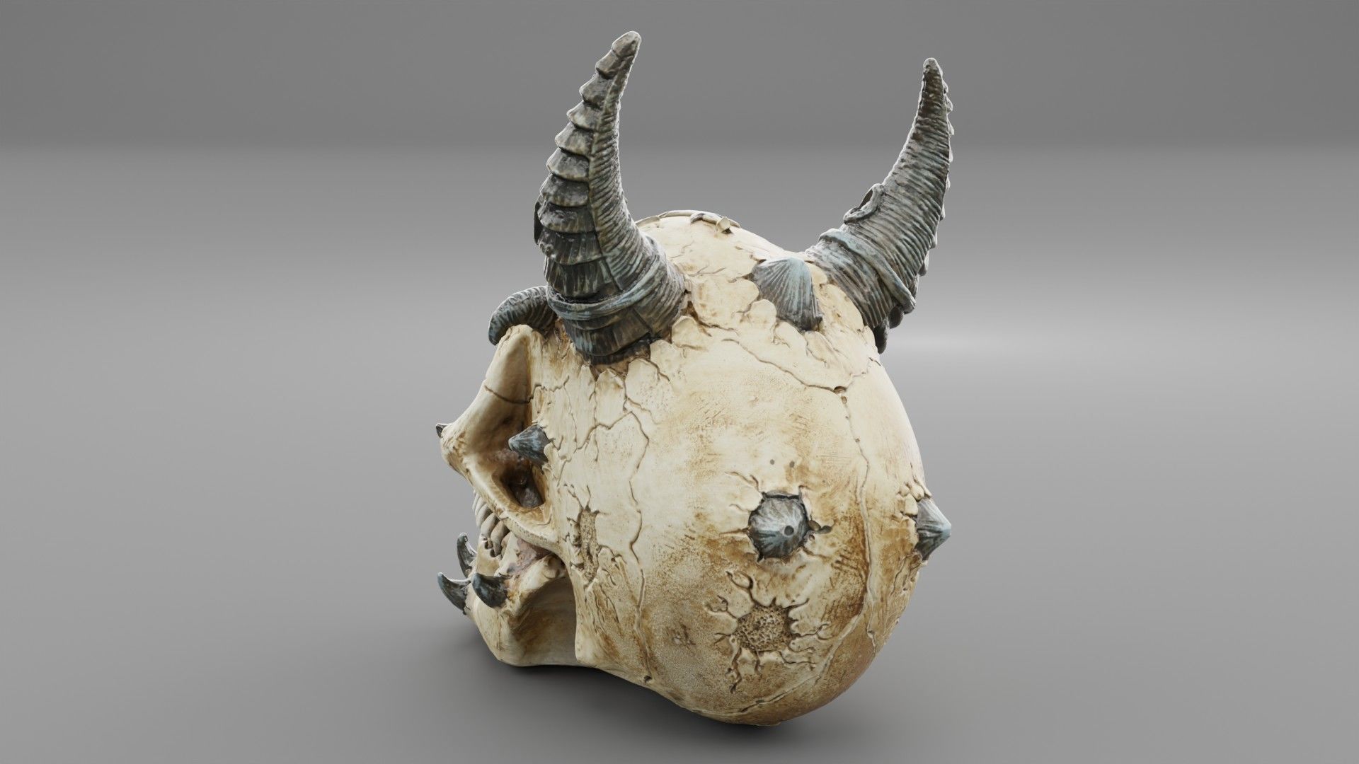 Skull of Satan high-poly  3D model_7