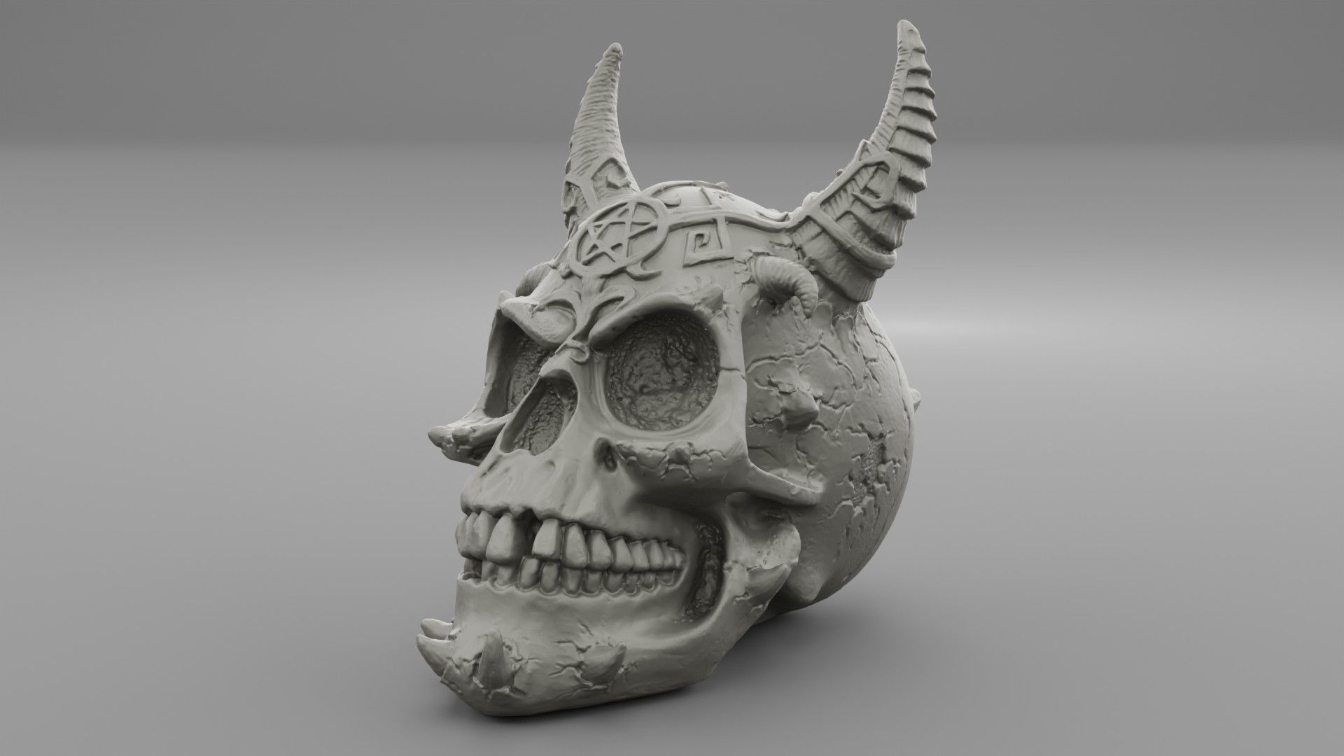 Skull of Satan high-poly  3D model_26