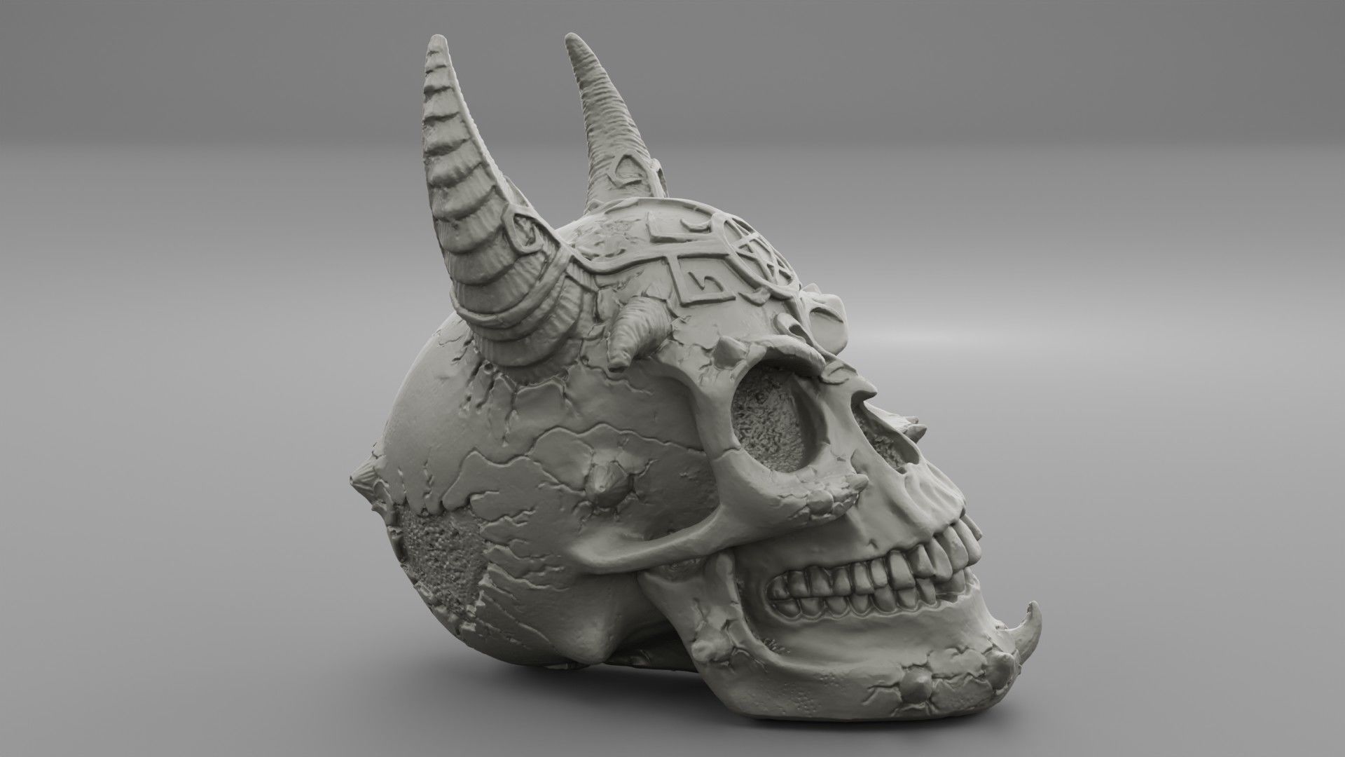 Skull of Satan high-poly  3D model_24