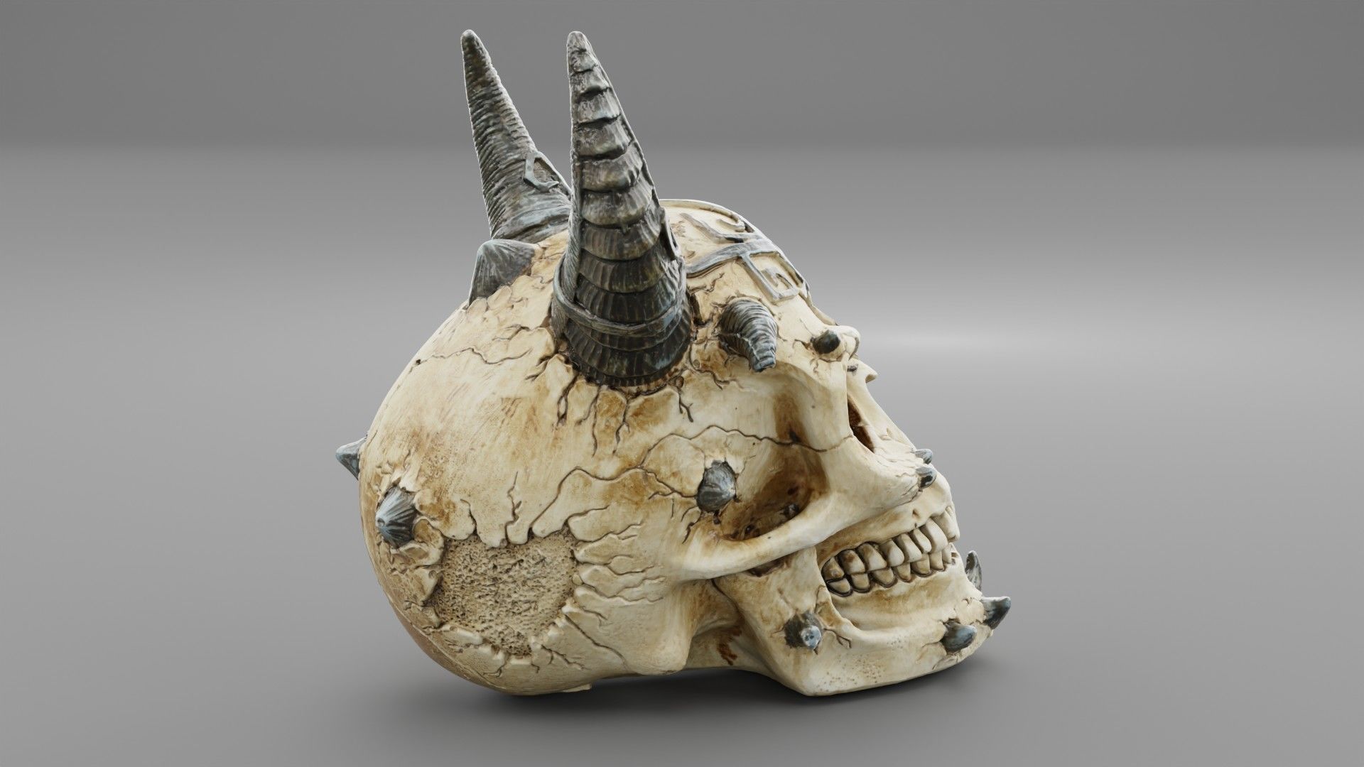 Skull of Satan high-poly  3D model_4