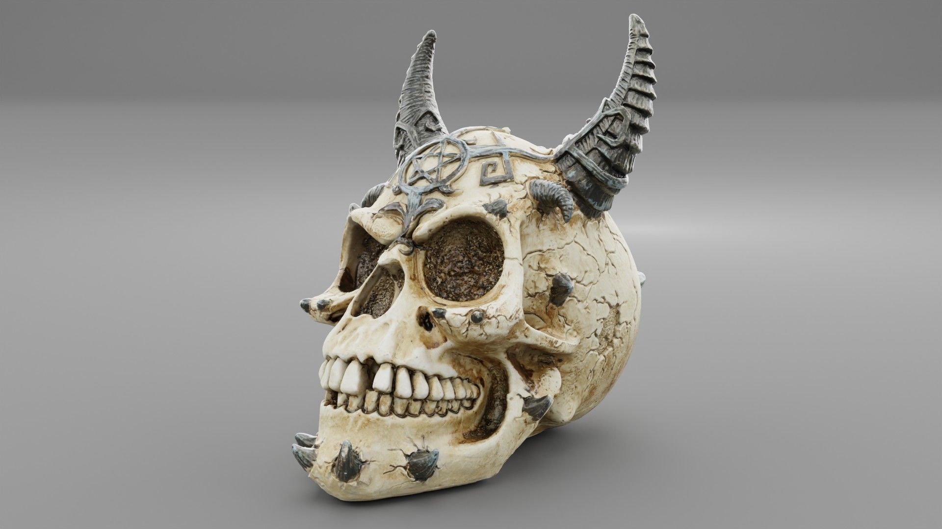 Skull of Satan high-poly  3D model_10