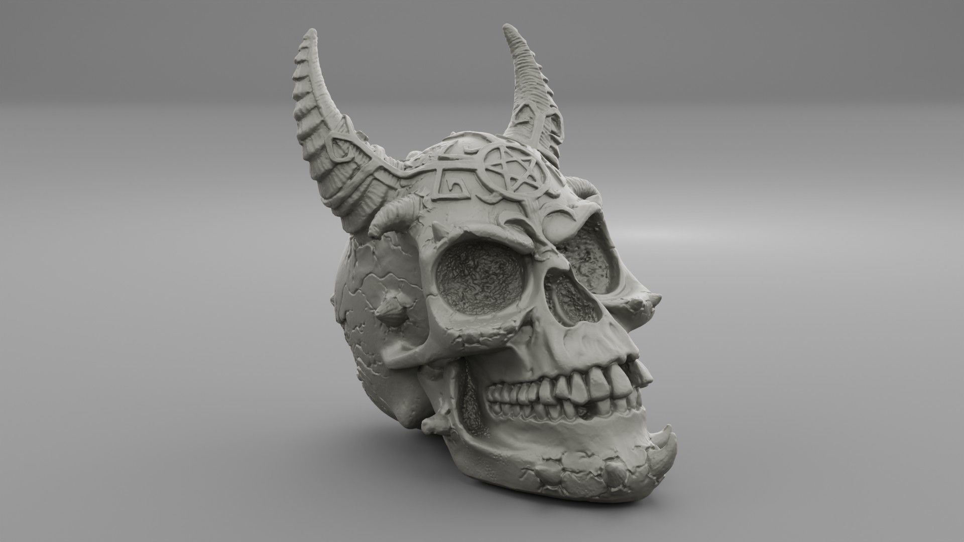 Skull of Satan high-poly  3D model_23