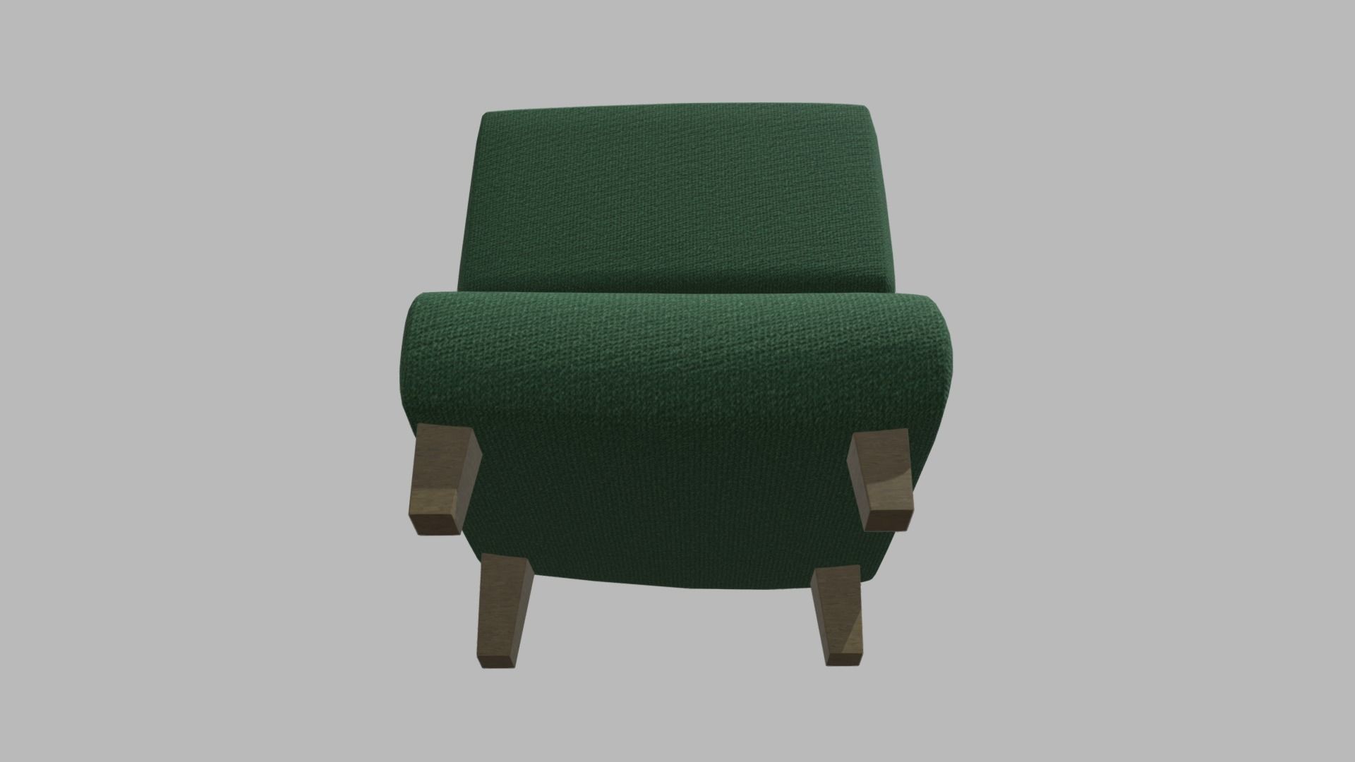 Custom Armchair 01 Low-poly 3D model_3
