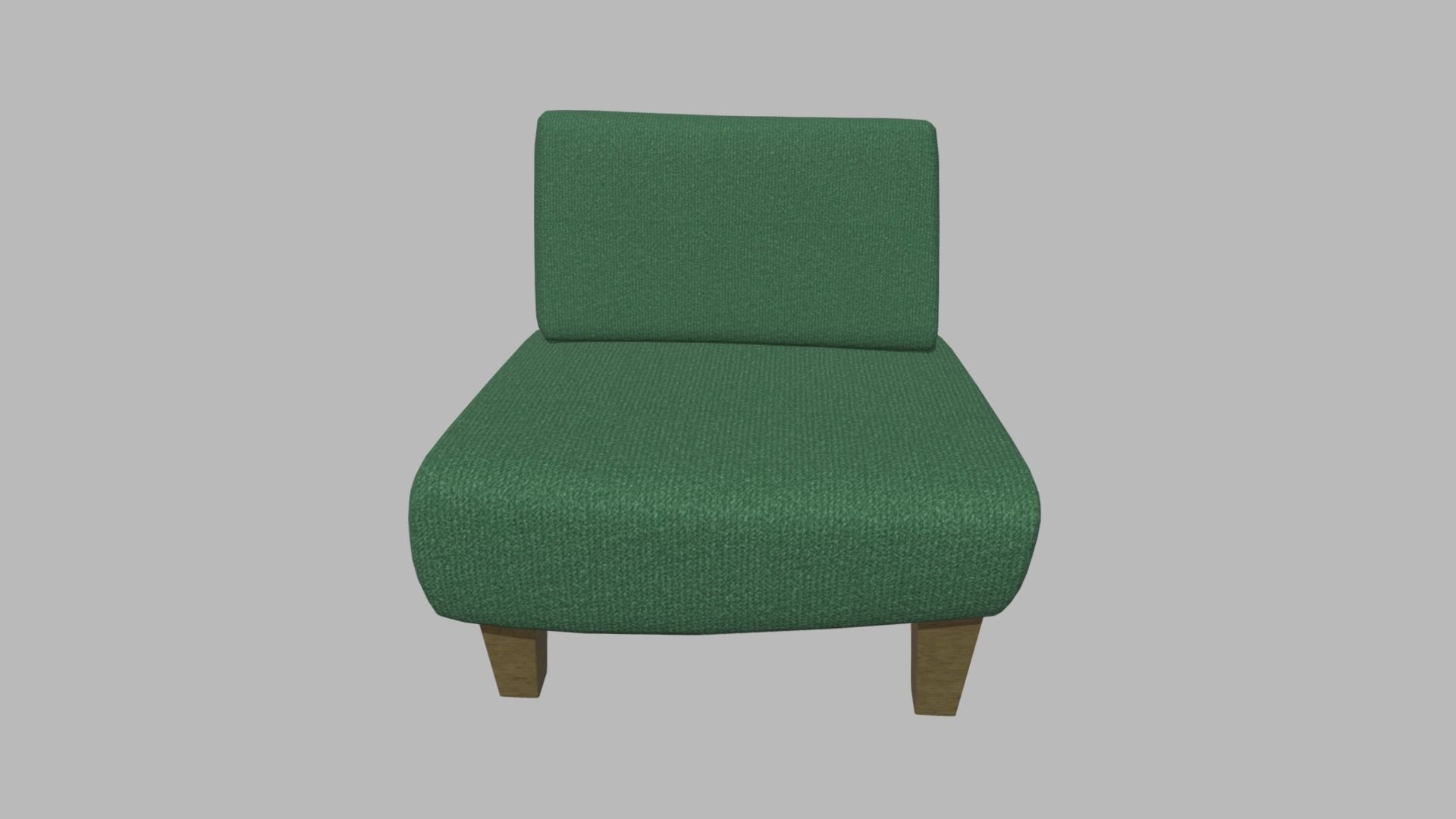 Custom Armchair 01 Low-poly 3D model_2