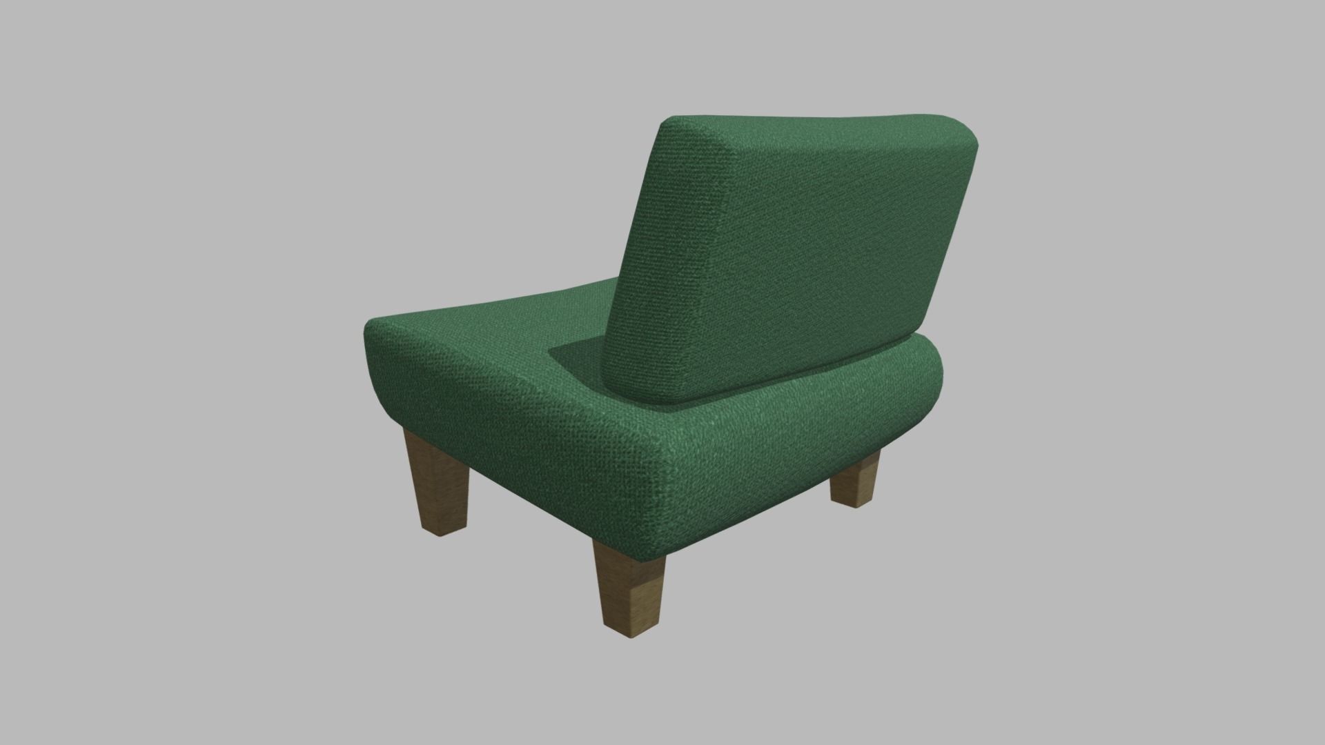 Custom Armchair 01 Low-poly 3D model_1
