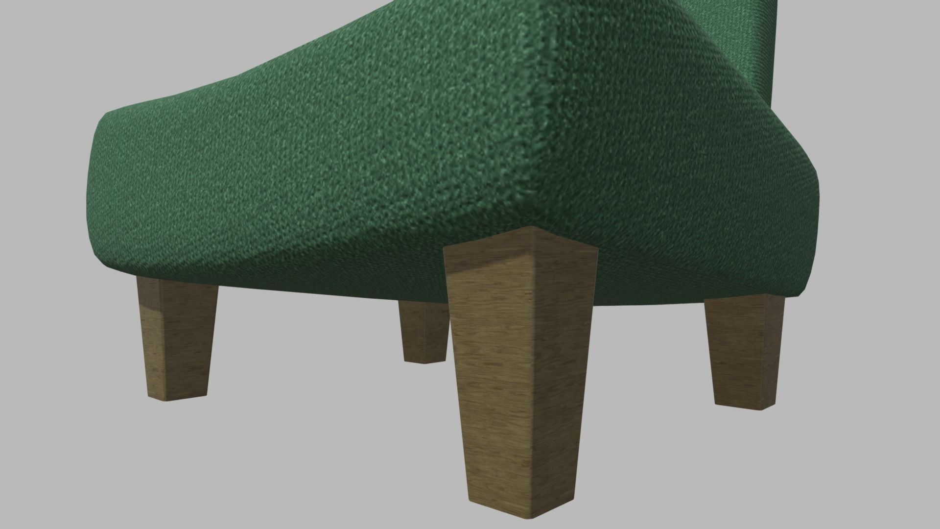 Custom Armchair 01 Low-poly 3D model_4