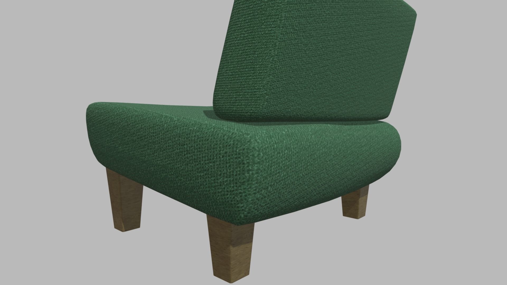 Custom Armchair 01 Low-poly 3D model_6