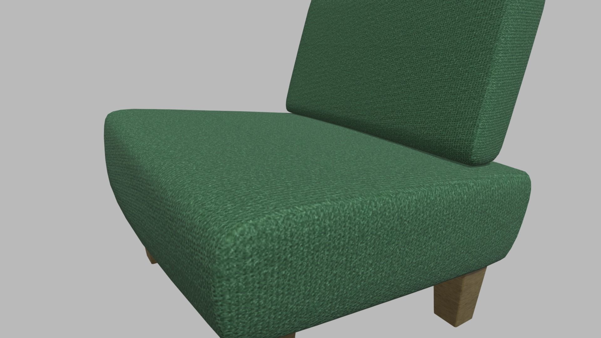 Custom Armchair 01 Low-poly 3D model_5
