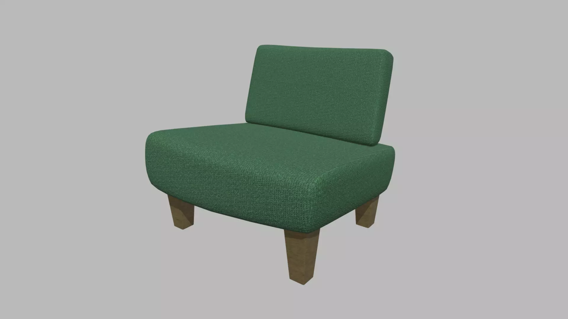 Custom Armchair 01 Low-poly 3D model_0
