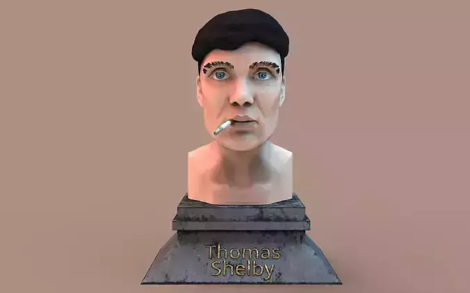 Thomas Shelby Bust Statue 3D print model