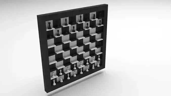 Wall Chess 3D model
