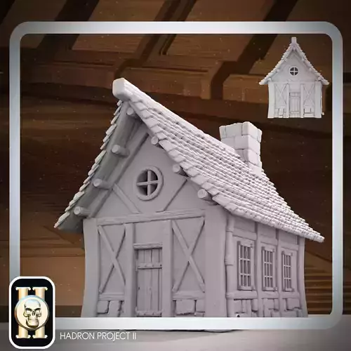 PRINTABLE MEDIEVAL HOUSE 3D print model
