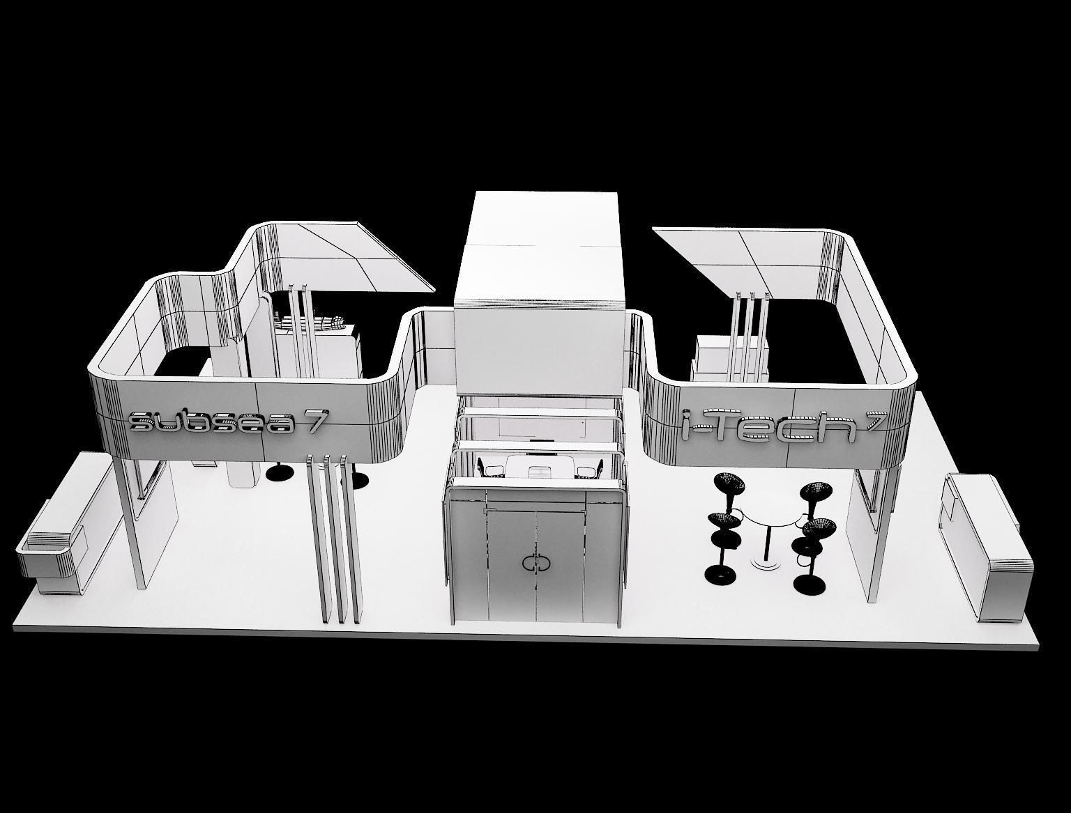 Booth Exhibition Stand a318 3D model_11