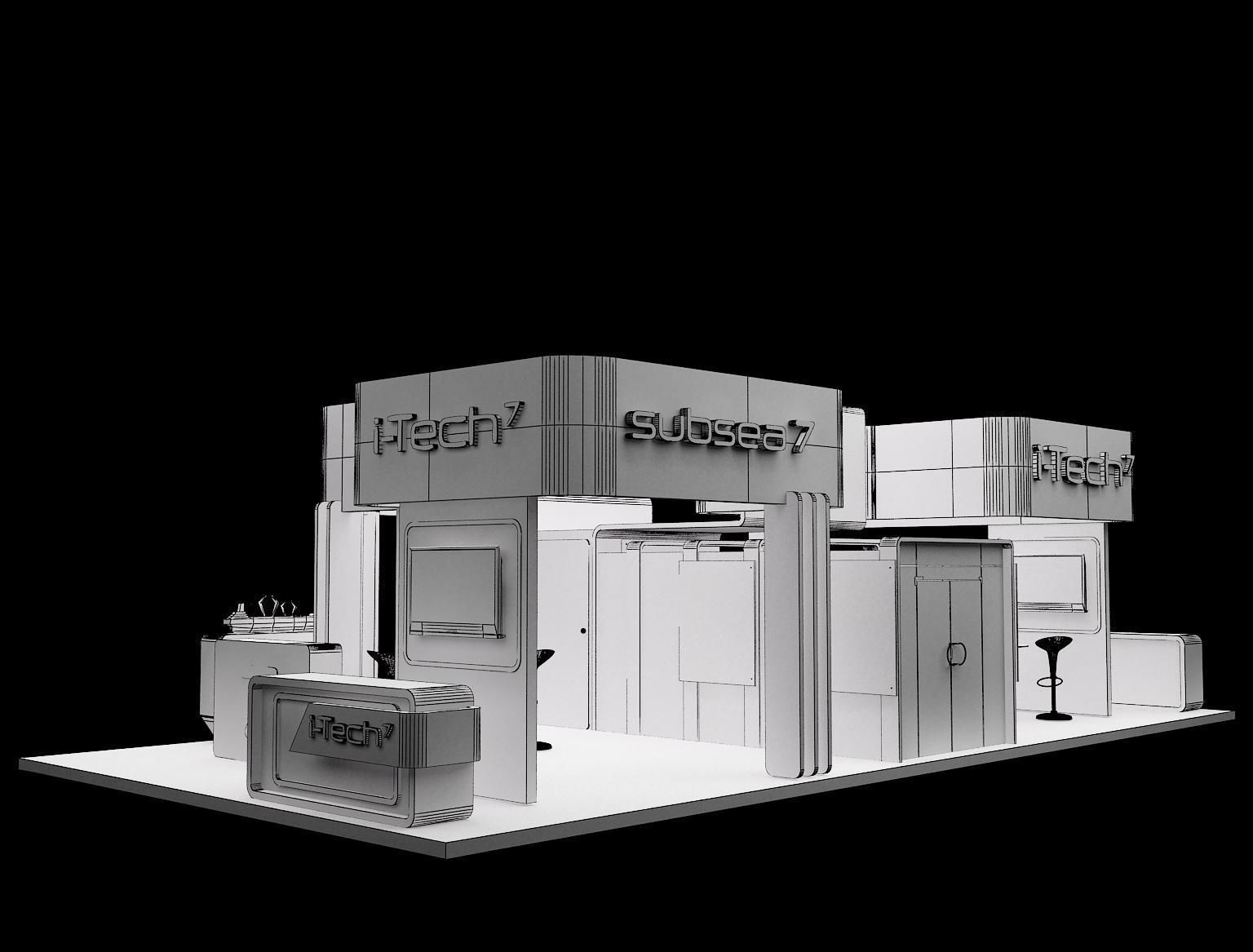 Booth Exhibition Stand a318 3D model_2