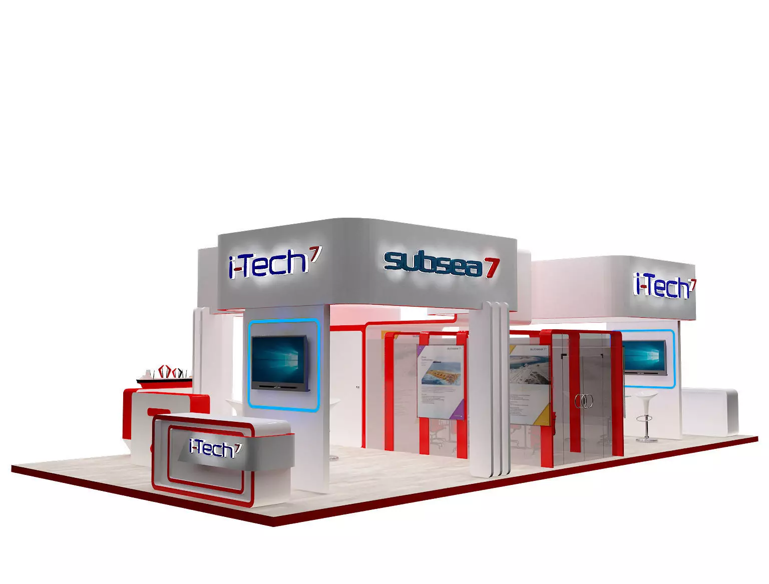 Booth Exhibition Stand a318 3D model_0