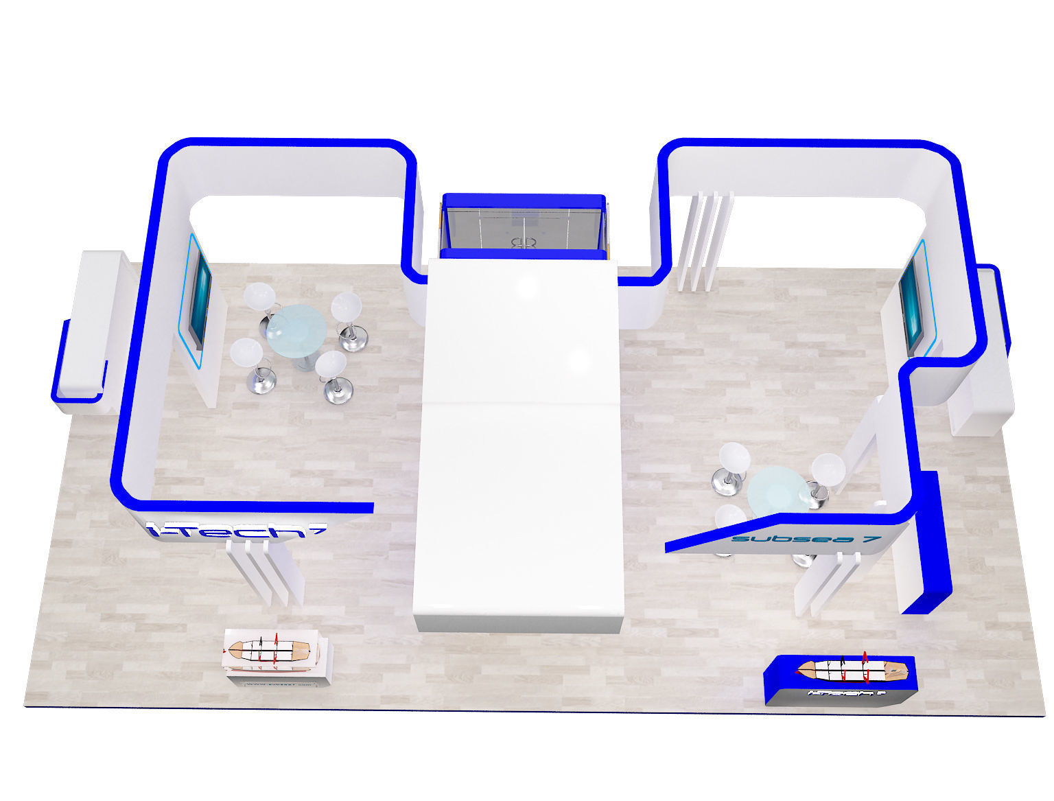 Booth Exhibition Stand a318 3D model_13