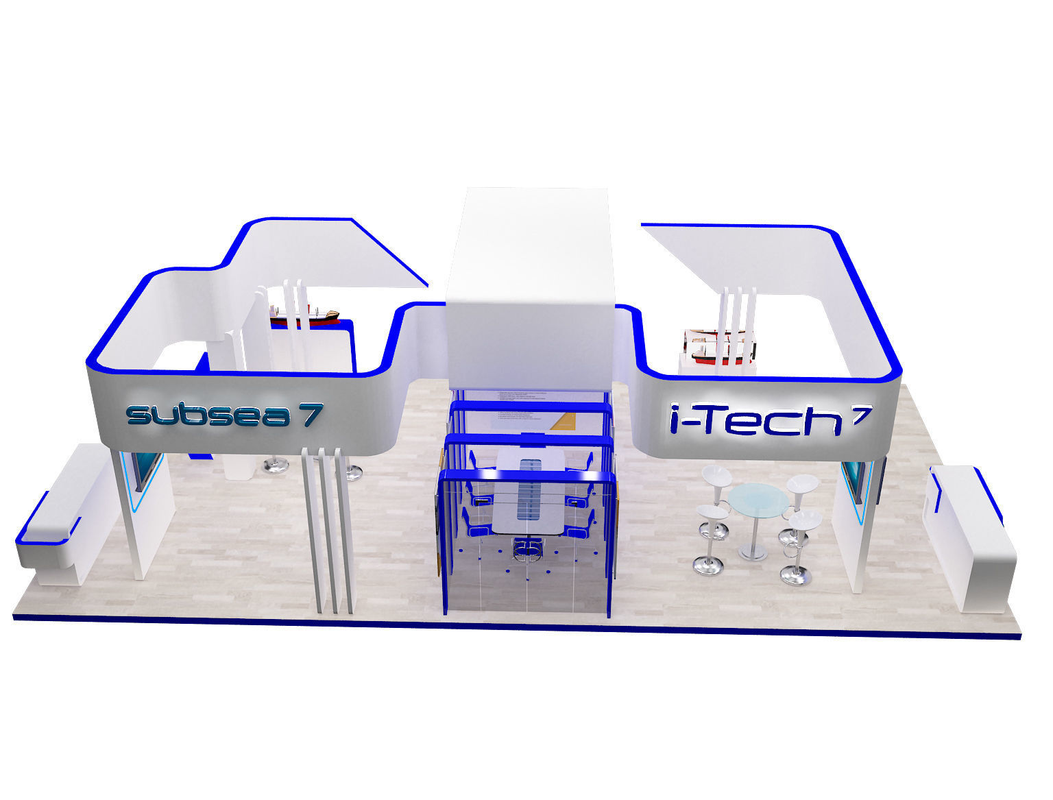 Booth Exhibition Stand a318 3D model_10