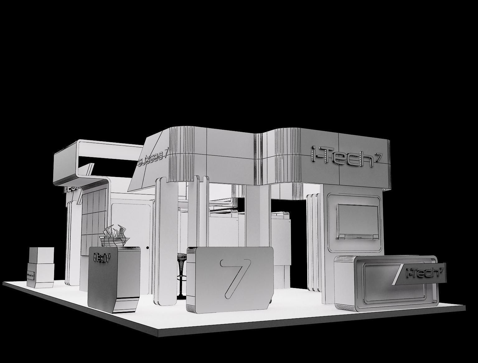 Booth Exhibition Stand a318 3D model_20