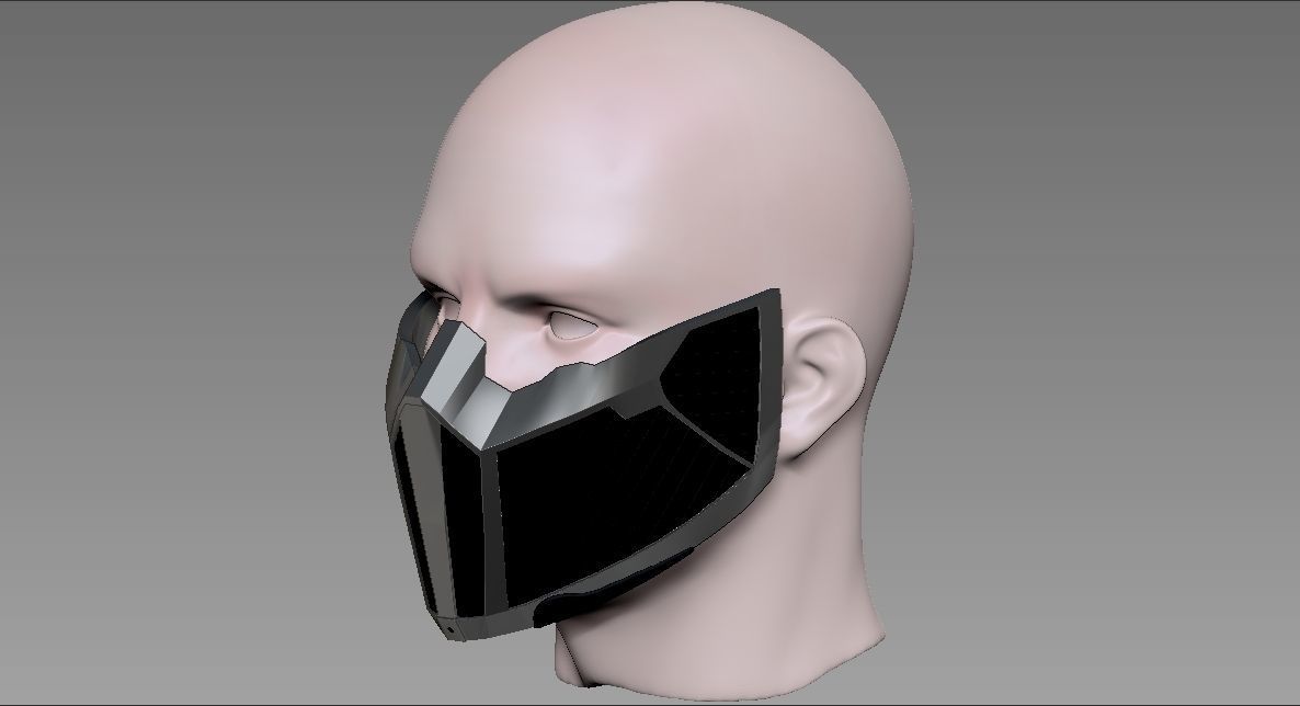 MKX SUB ZERO REVENANT MASK 3D print model_2