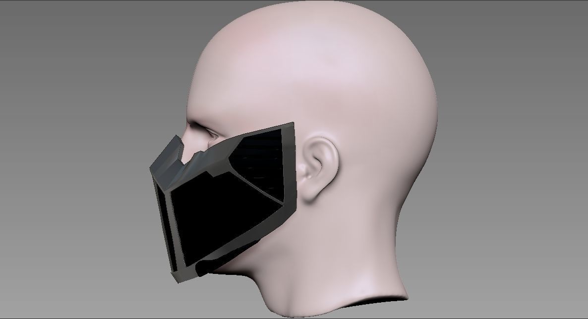 MKX SUB ZERO REVENANT MASK 3D print model_3