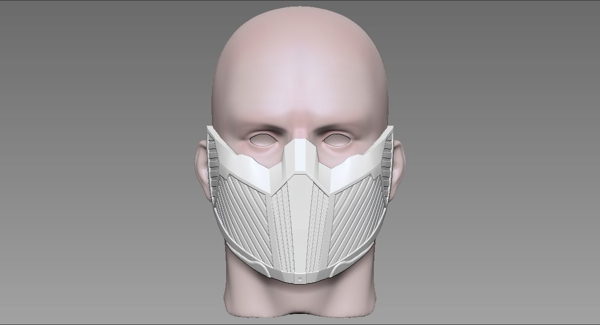 MKX SUB ZERO REVENANT MASK 3D print model_1