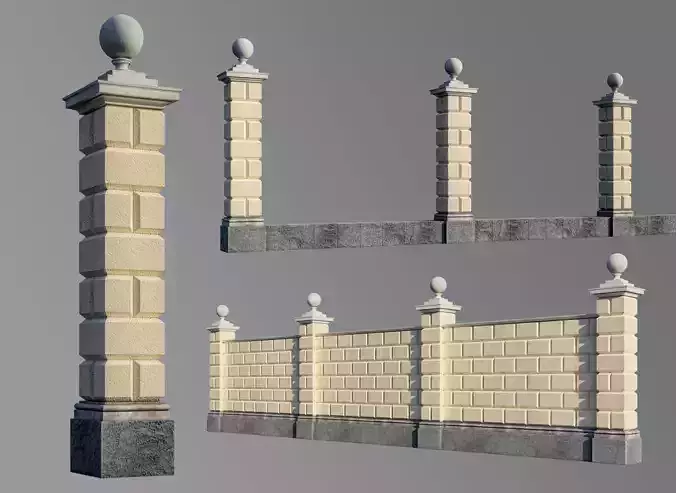 classic fence PIERS FOR GATES