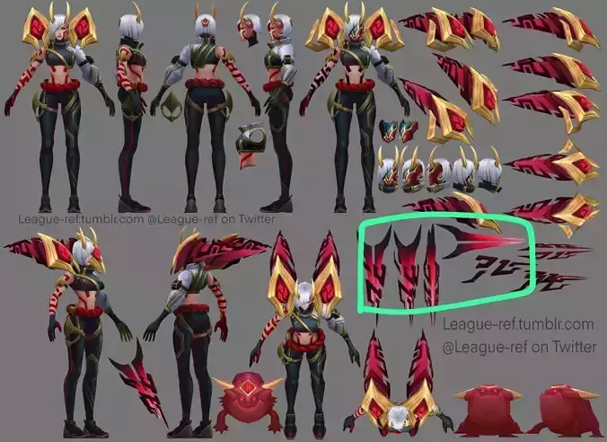 Inkshadow Kaisa league of legends 3D printer 3D print model