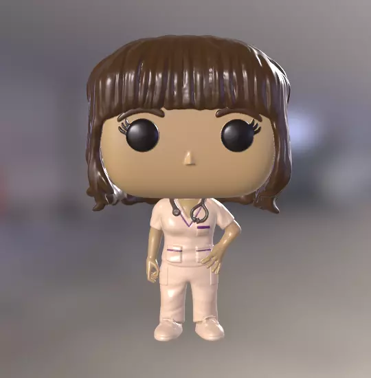 Funko enfermera nurse 3D print model_0