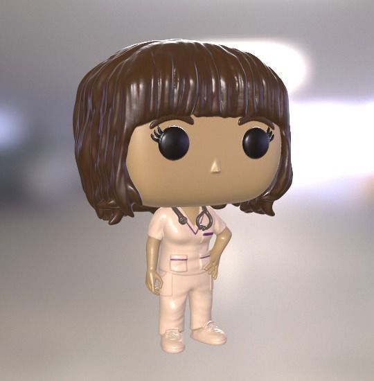 Funko enfermera nurse 3D print model_1