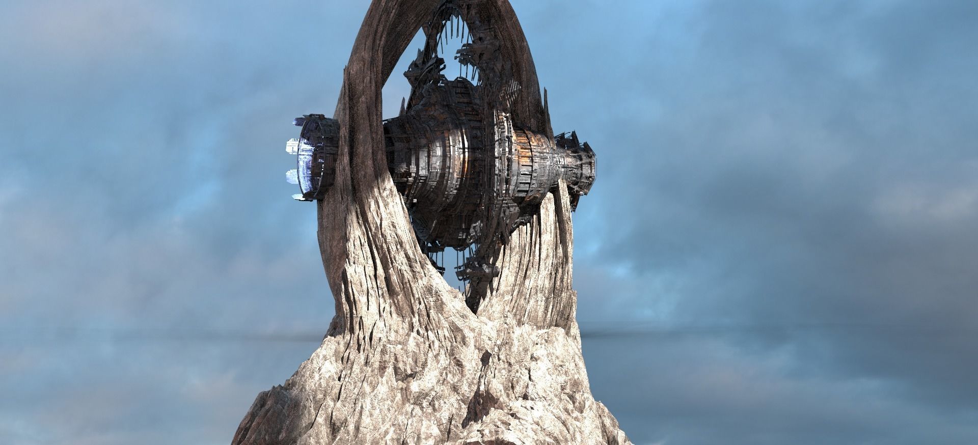 Wheel of time Cliffs 1 3D model_1