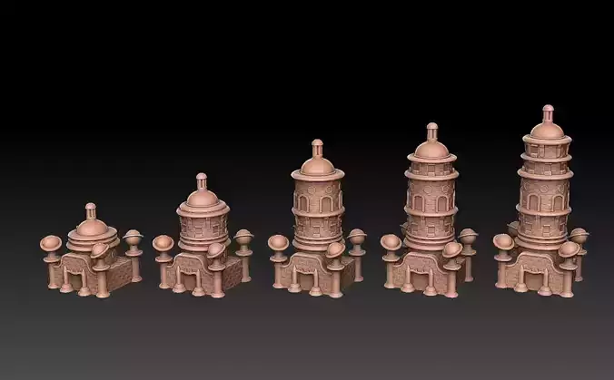 Heroes of Might and Magic 3 Castle Mage Guild 3D print model