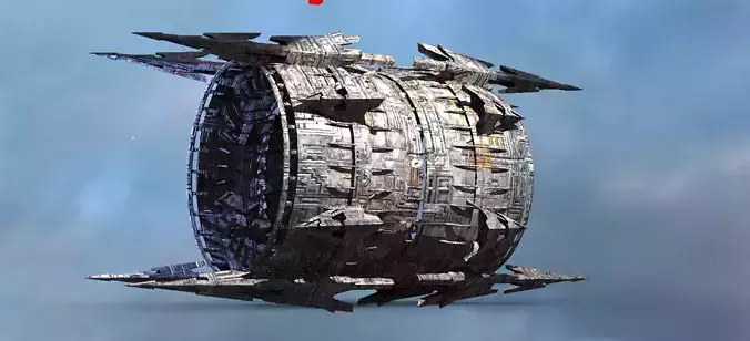 Giant Mech Wheel 3D model