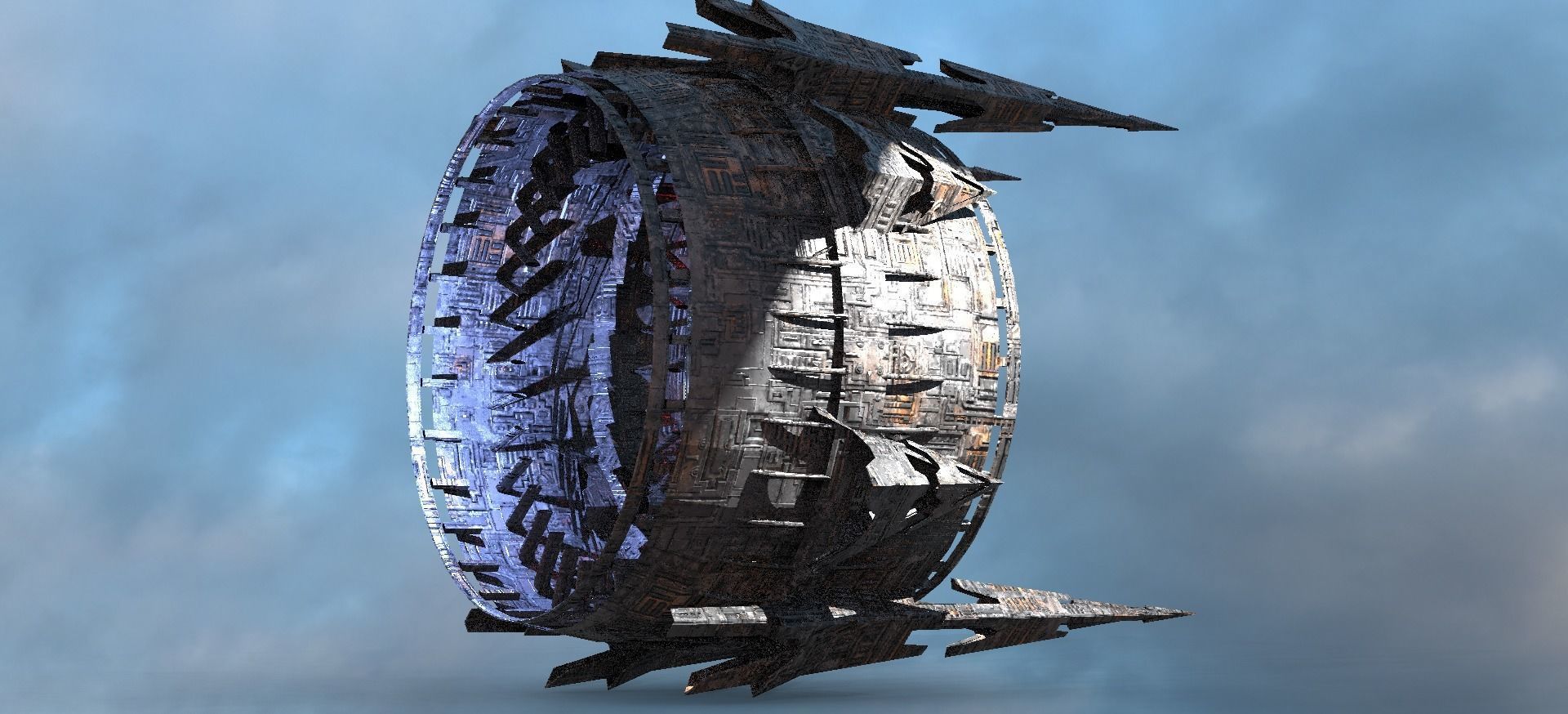 Giant Mech Tech wheel 2 3D model_1