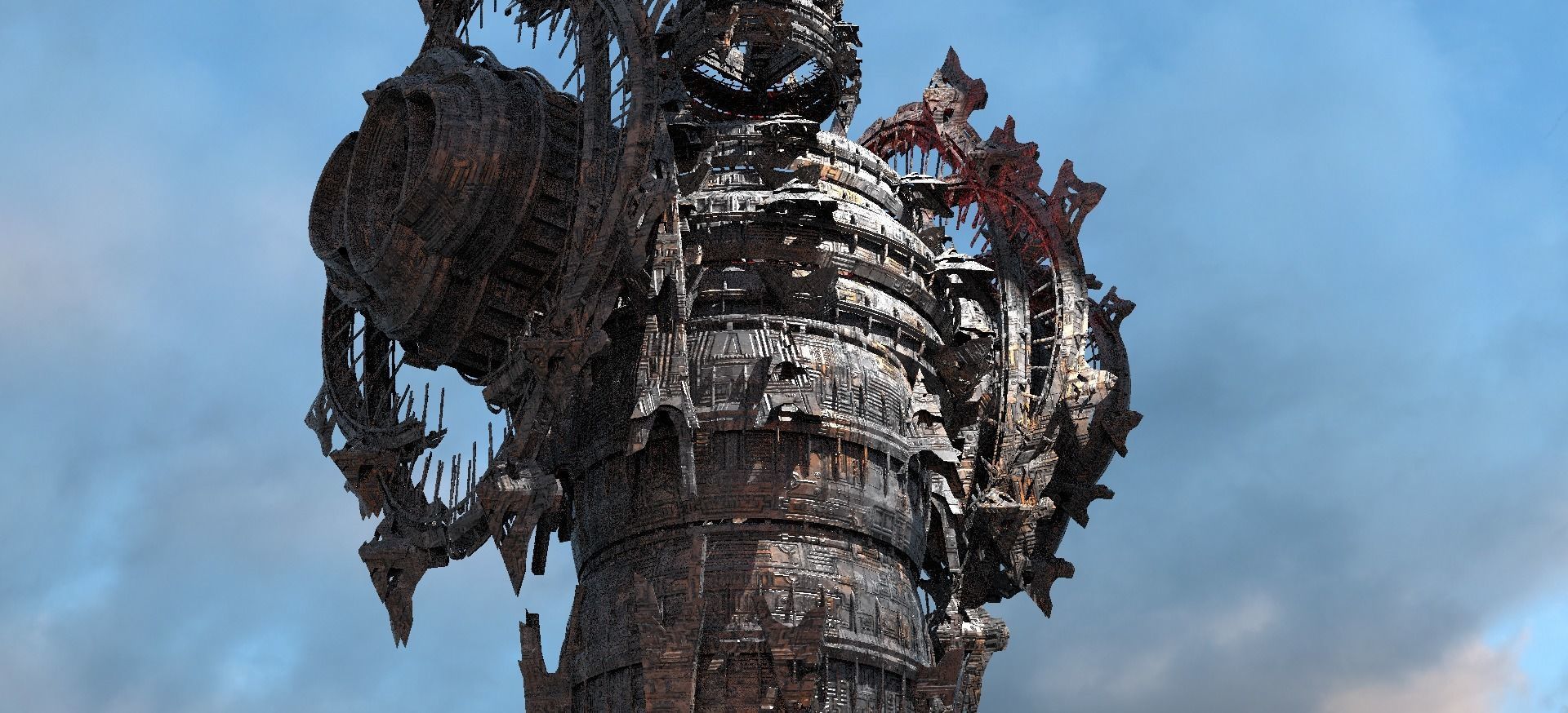 Dark Wraith Giant Mech Tower 2 3D model_1