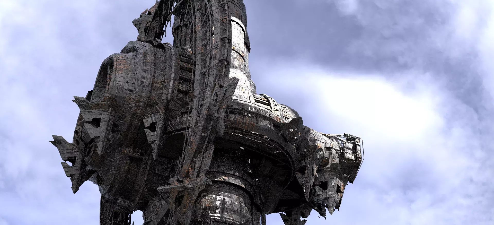 Dark Wraith Giant Mech Tower 4 3D model_0