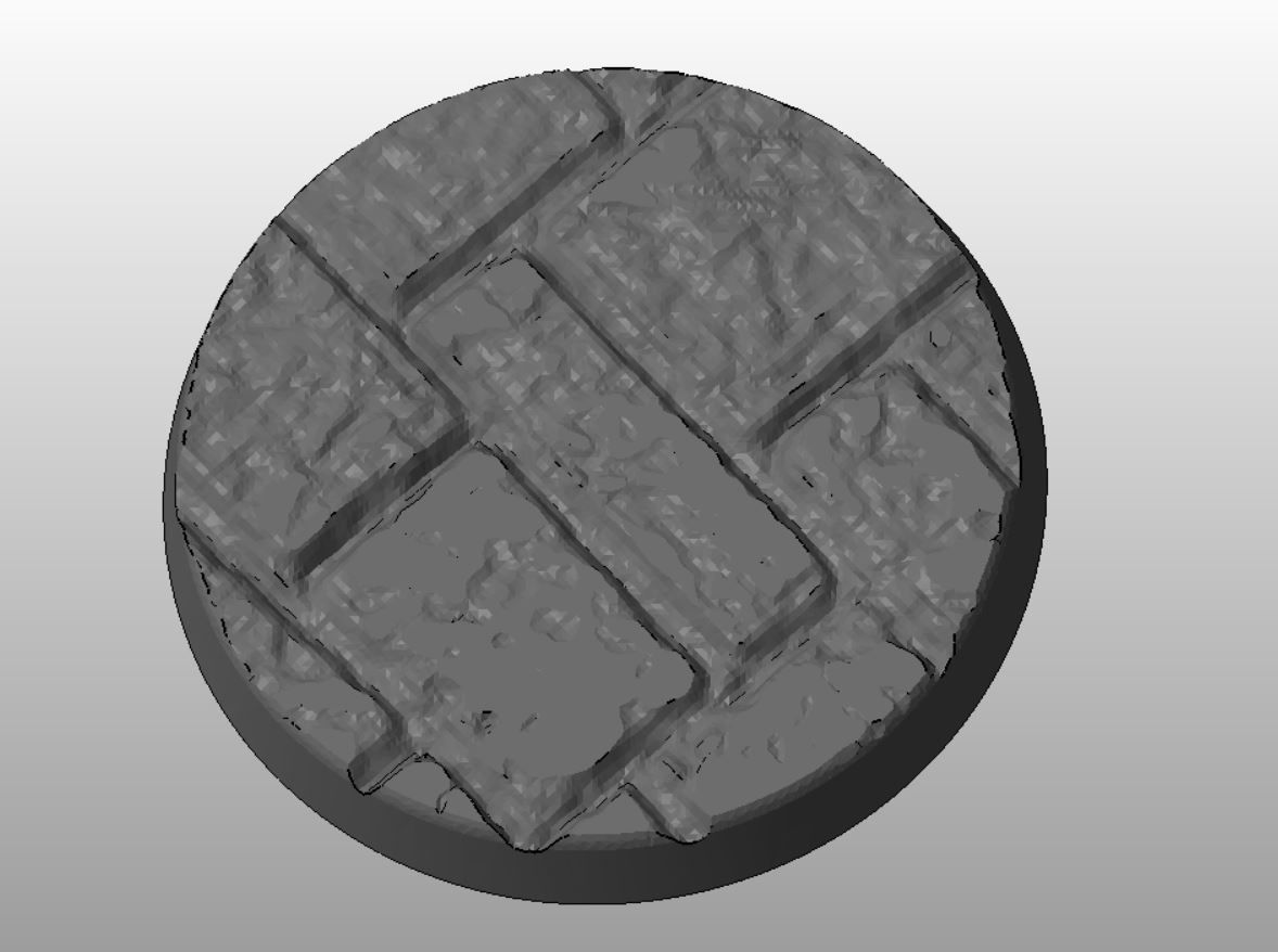 F4 - FLAGSTONE 20-120mm Round Bases 3D print model_5